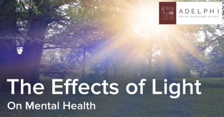 Effects of light on mood and mental health infographic